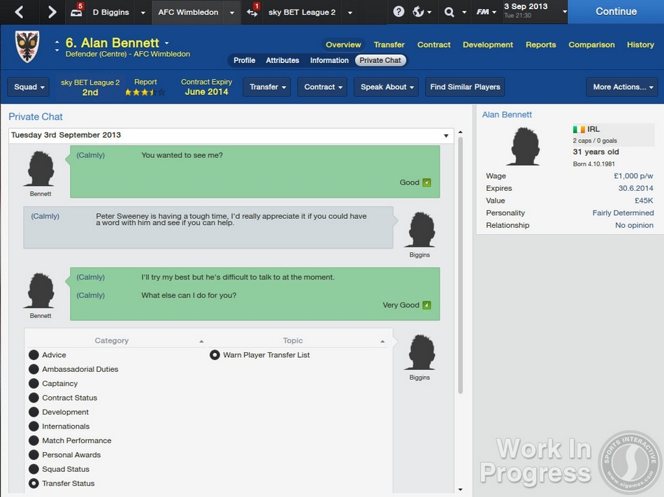 Скриншот из игры Football Manager 2014 под номером 12