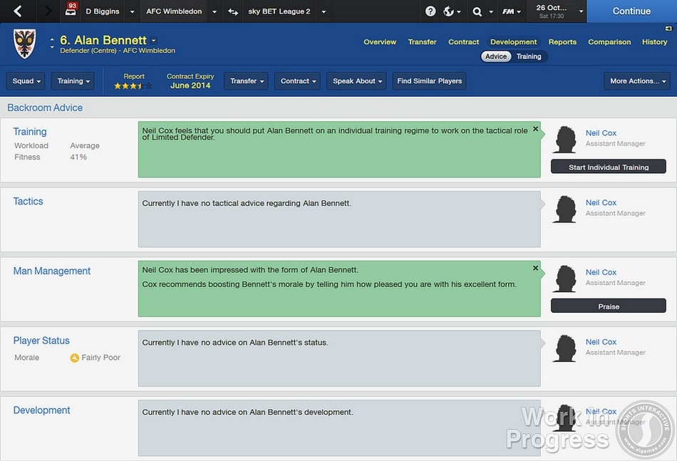 Скриншот из игры Football Manager 2014 под номером 24