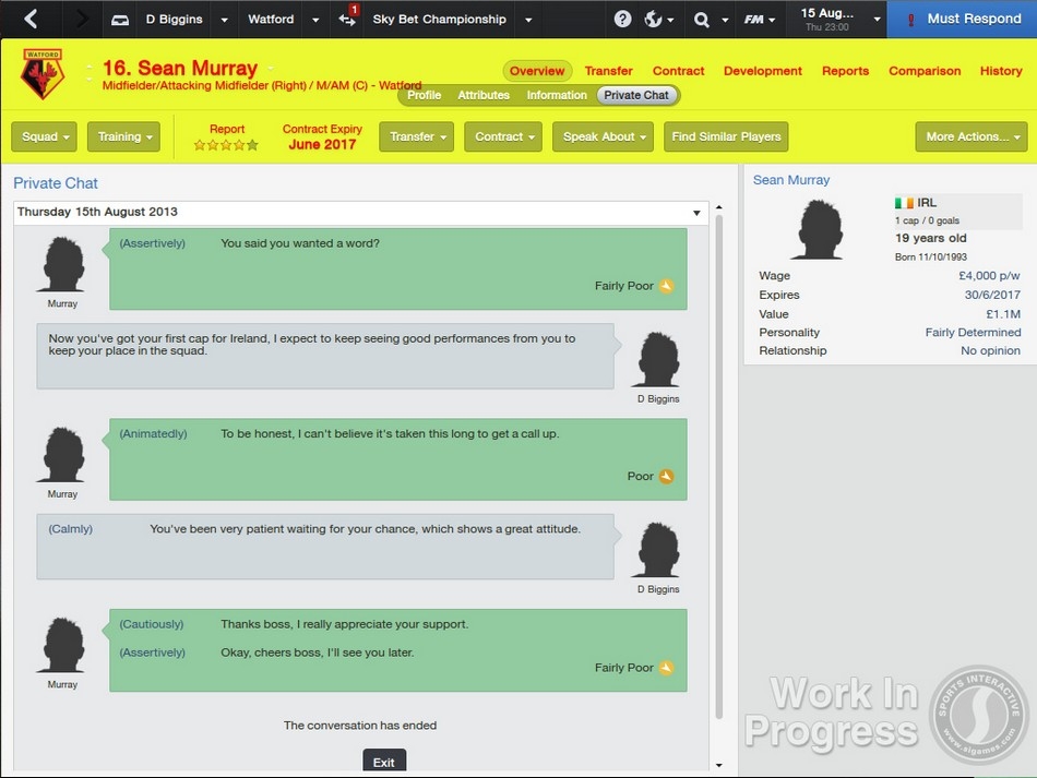 Скриншот из игры Football Manager 2014 под номером 36