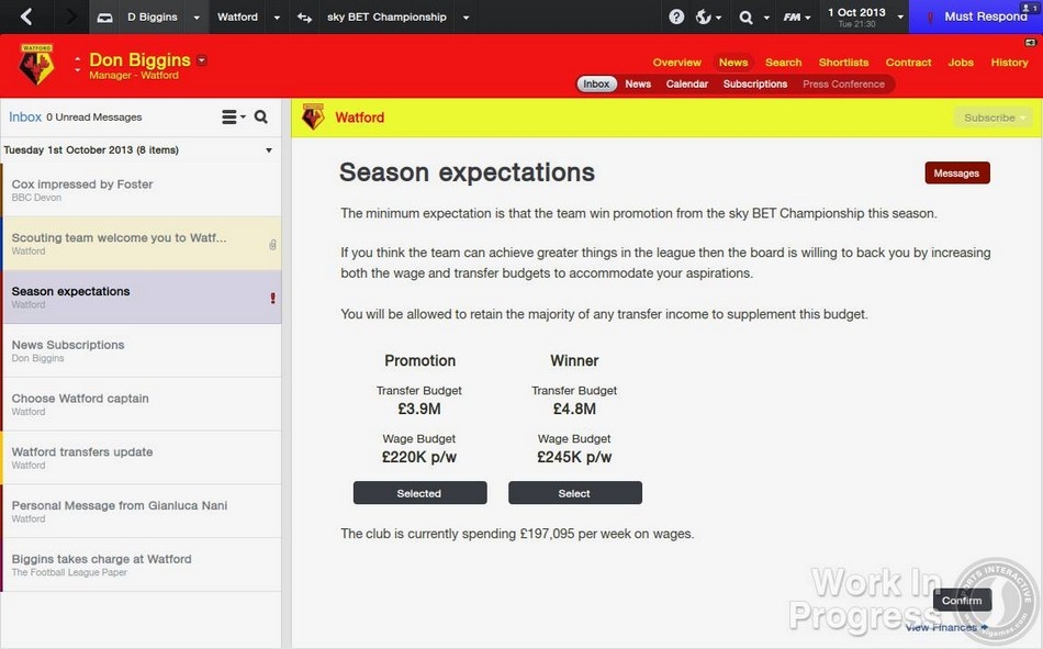 Скриншот из игры Football Manager 2014 под номером 5