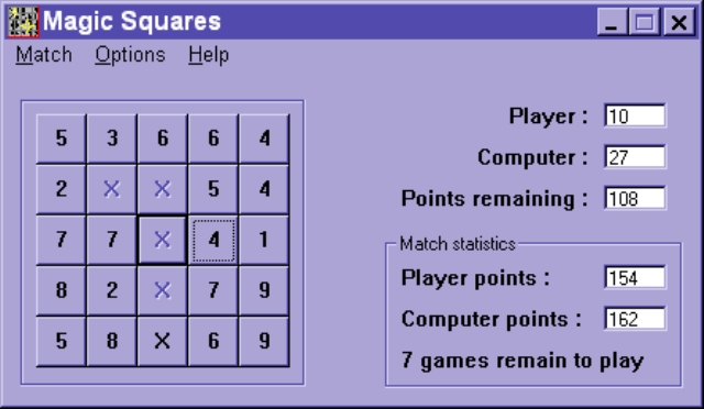 Скриншот из игры Magic Squares под номером 1