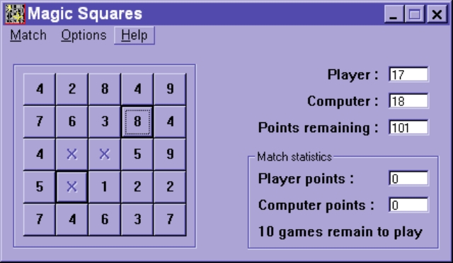Скриншот из игры Magic Squares под номером 2