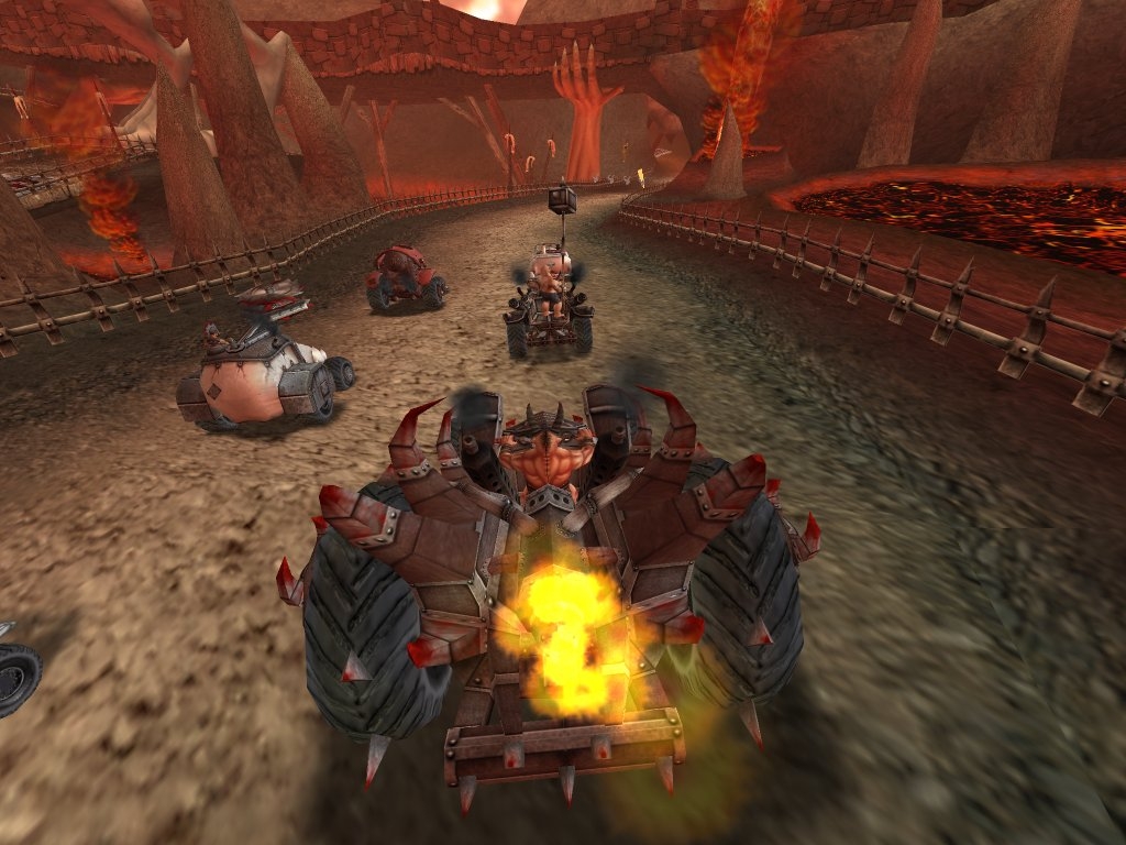 Скриншот из игры Earache Extreme Metal Racing под номером 16