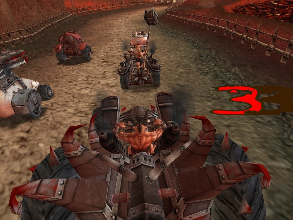 Скриншот из игры Earache Extreme Metal Racing под номером 17