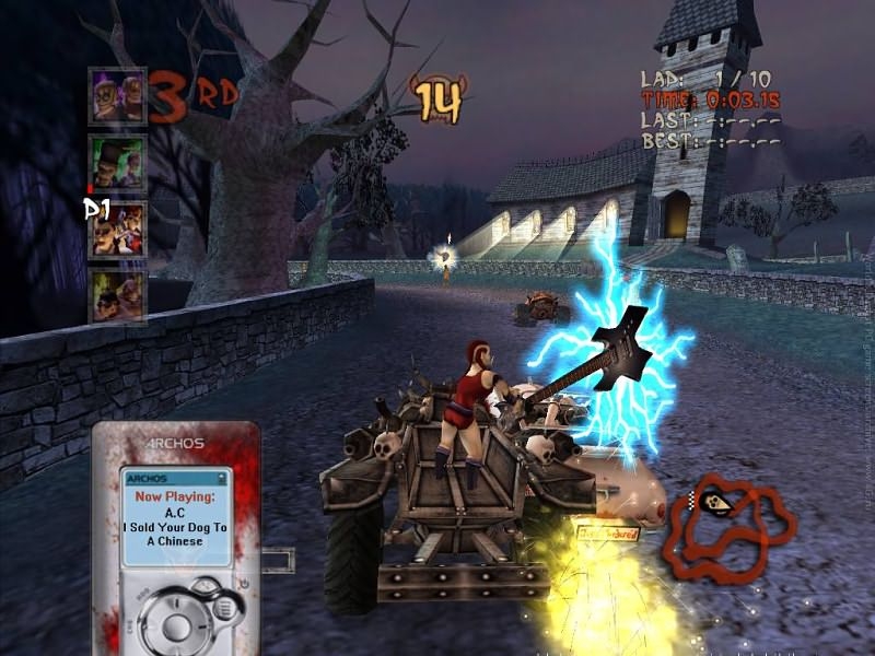 Скриншот из игры Earache Extreme Metal Racing под номером 22