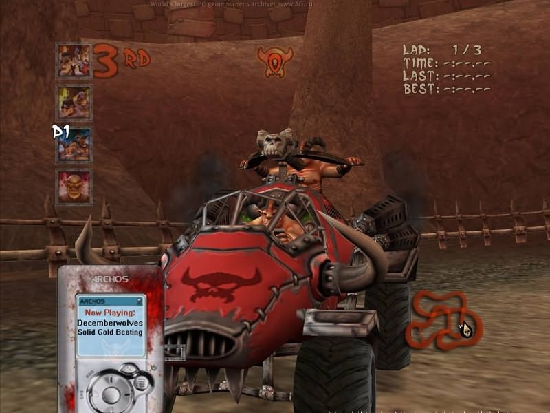 Скриншот из игры Earache Extreme Metal Racing под номером 24