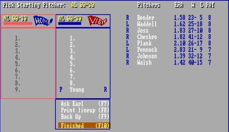 Скриншот из игры Earl Weaver Baseball под номером 16