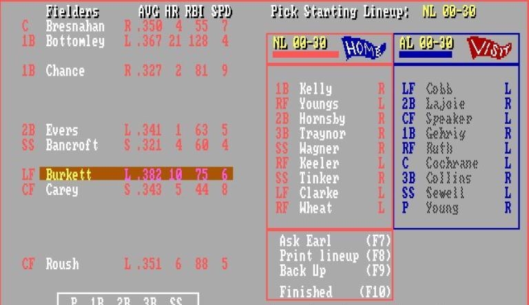 Скриншот из игры Earl Weaver Baseball под номером 17
