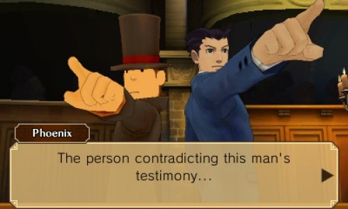 Скриншот из игры Professor Layton vs. Ace Attorney под номером 5