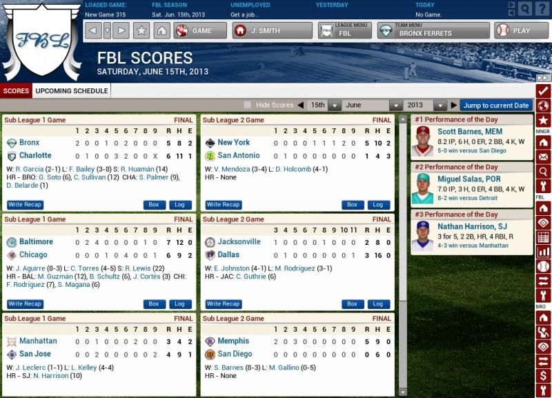 Скриншот из игры Out of the Park Baseball 14 под номером 10