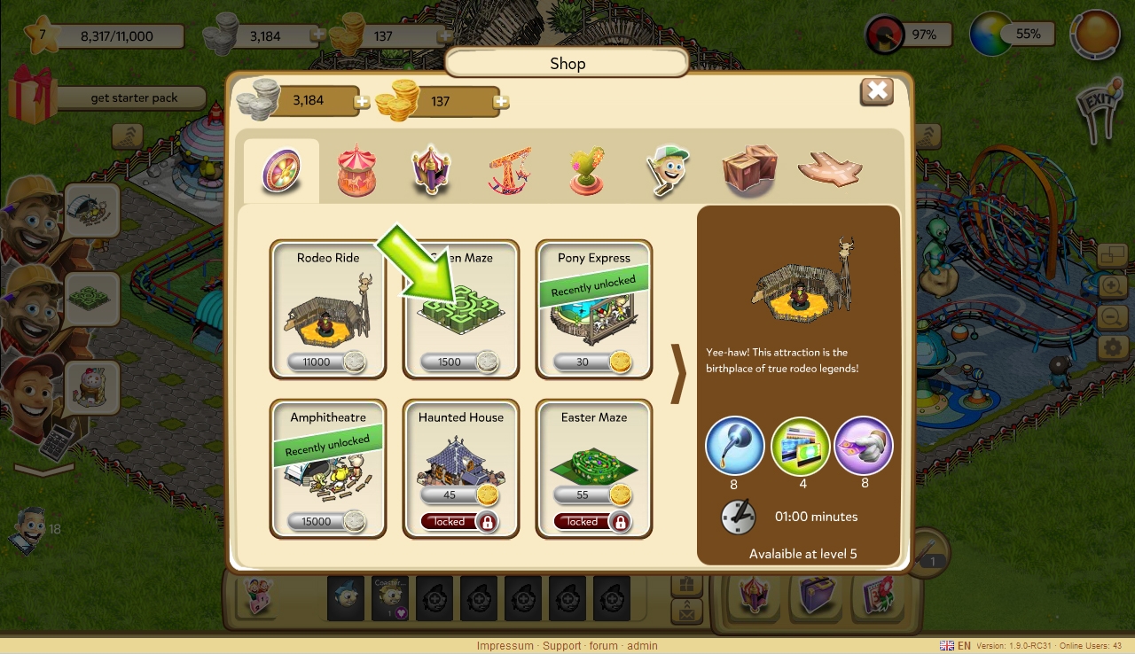 Скриншот из игры Coasterado под номером 8