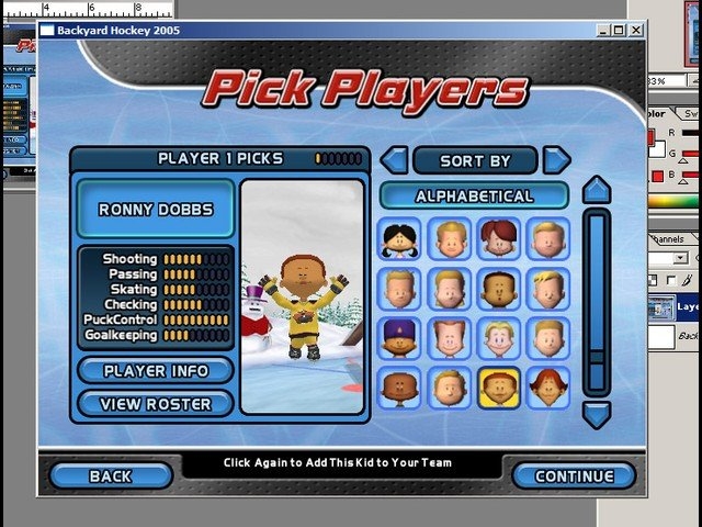 Скриншот из игры Backyard Hockey 2005 под номером 7