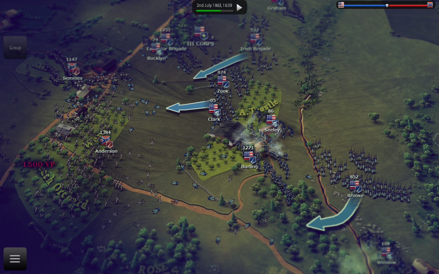 Скриншот из игры Ultimate General: Gettysburg под номером 10