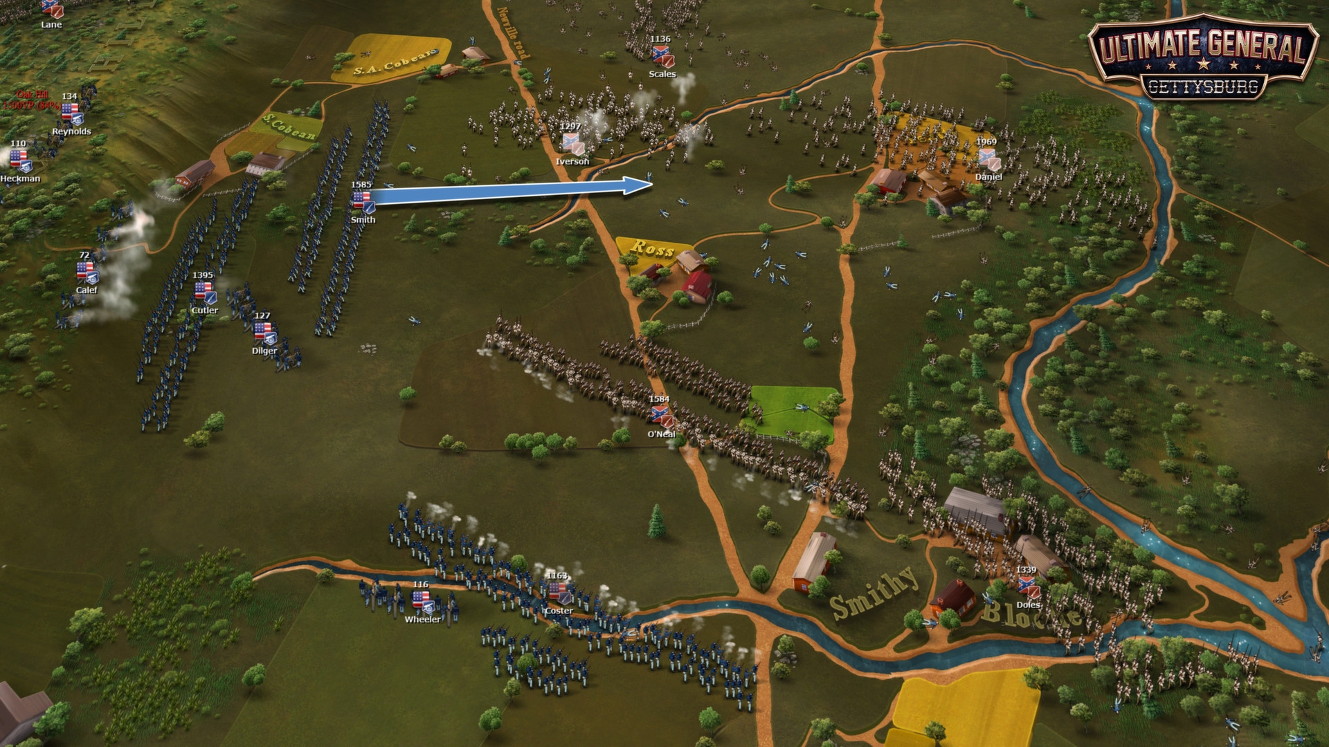 Скриншот из игры Ultimate General: Gettysburg под номером 16