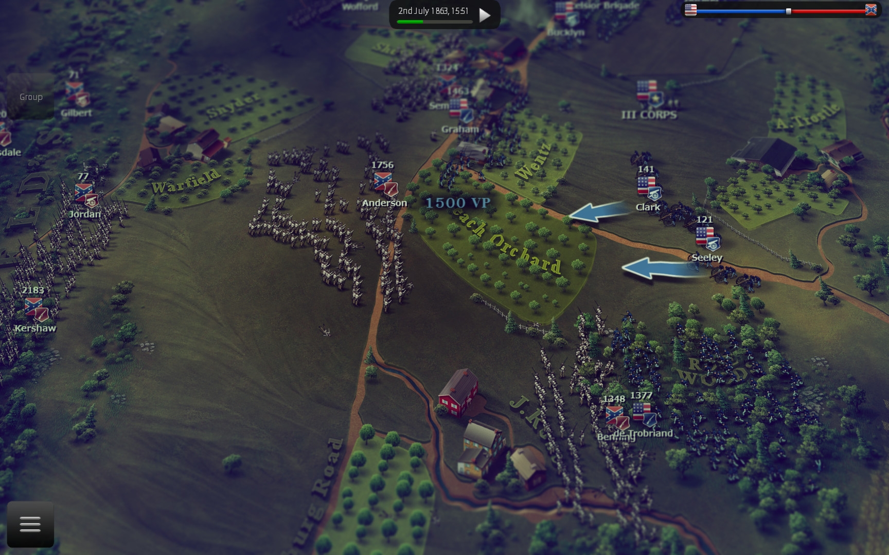 Скриншот из игры Ultimate General: Gettysburg под номером 8