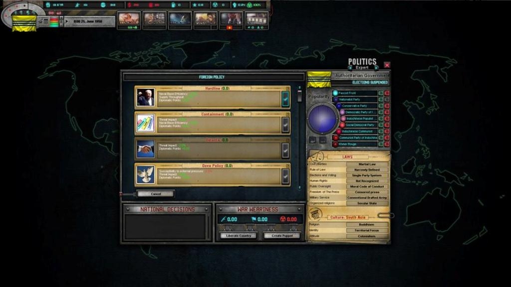 Скриншот из игры Hearts of Iron 4 под номером 6