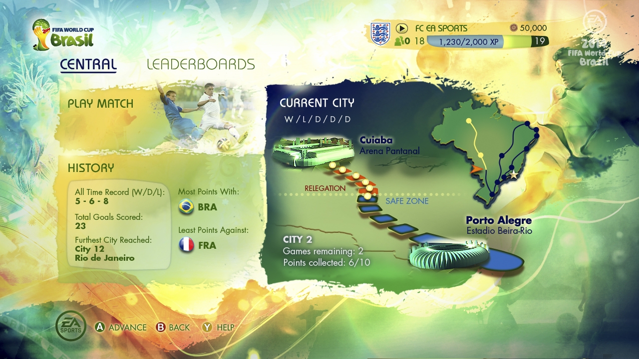 Скриншот из игры 2014 FIFA World Cup Brazil под номером 4