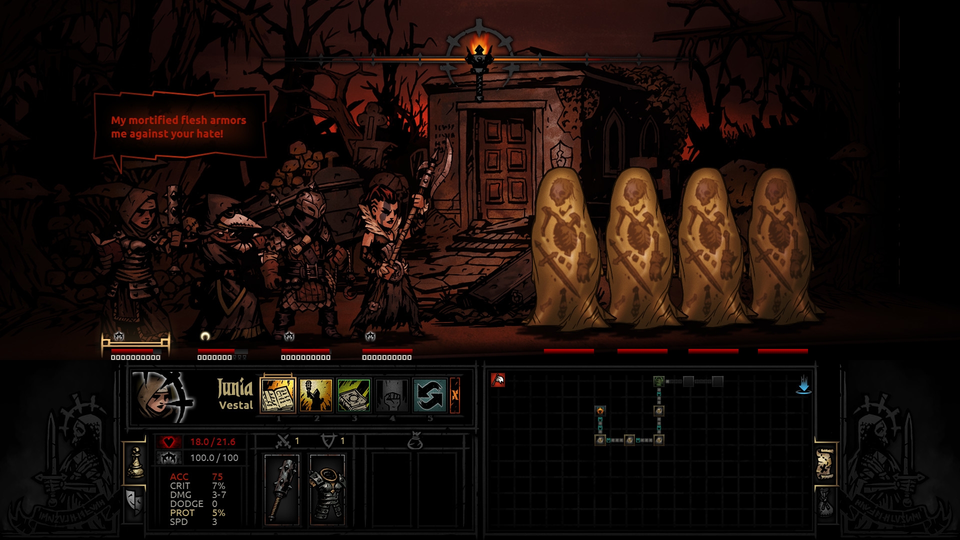 Скриншот из игры Darkest Dungeon под номером 1