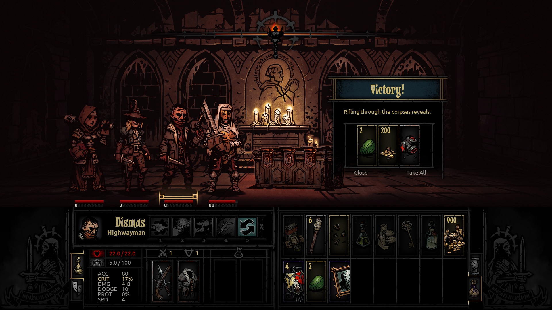 Скриншот из игры Darkest Dungeon под номером 12