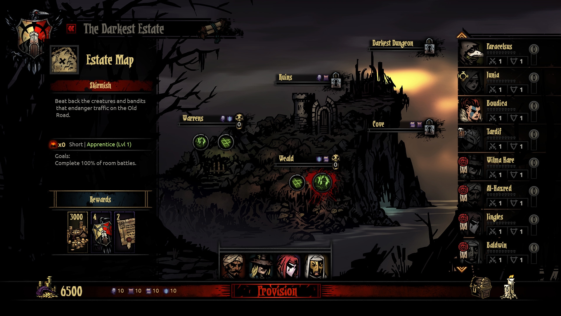 Скриншот из игры Darkest Dungeon под номером 2
