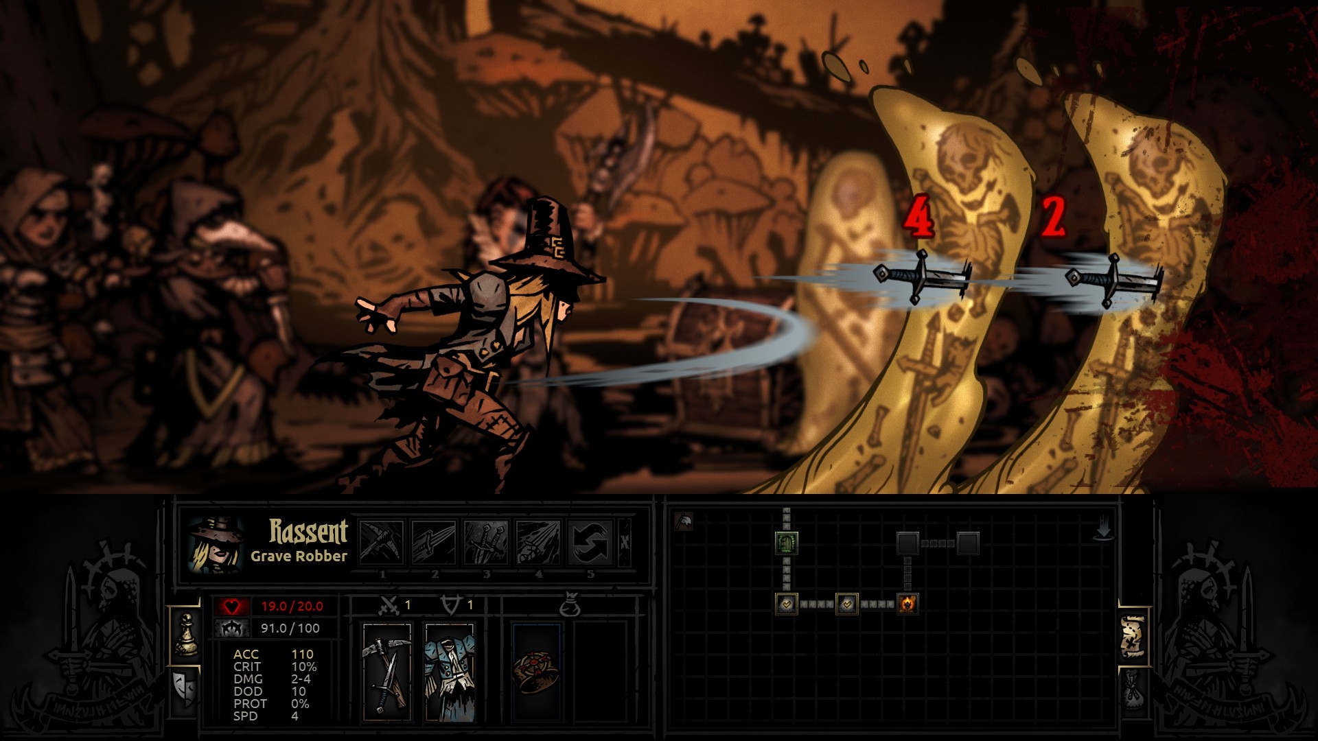 Скриншот из игры Darkest Dungeon под номером 4