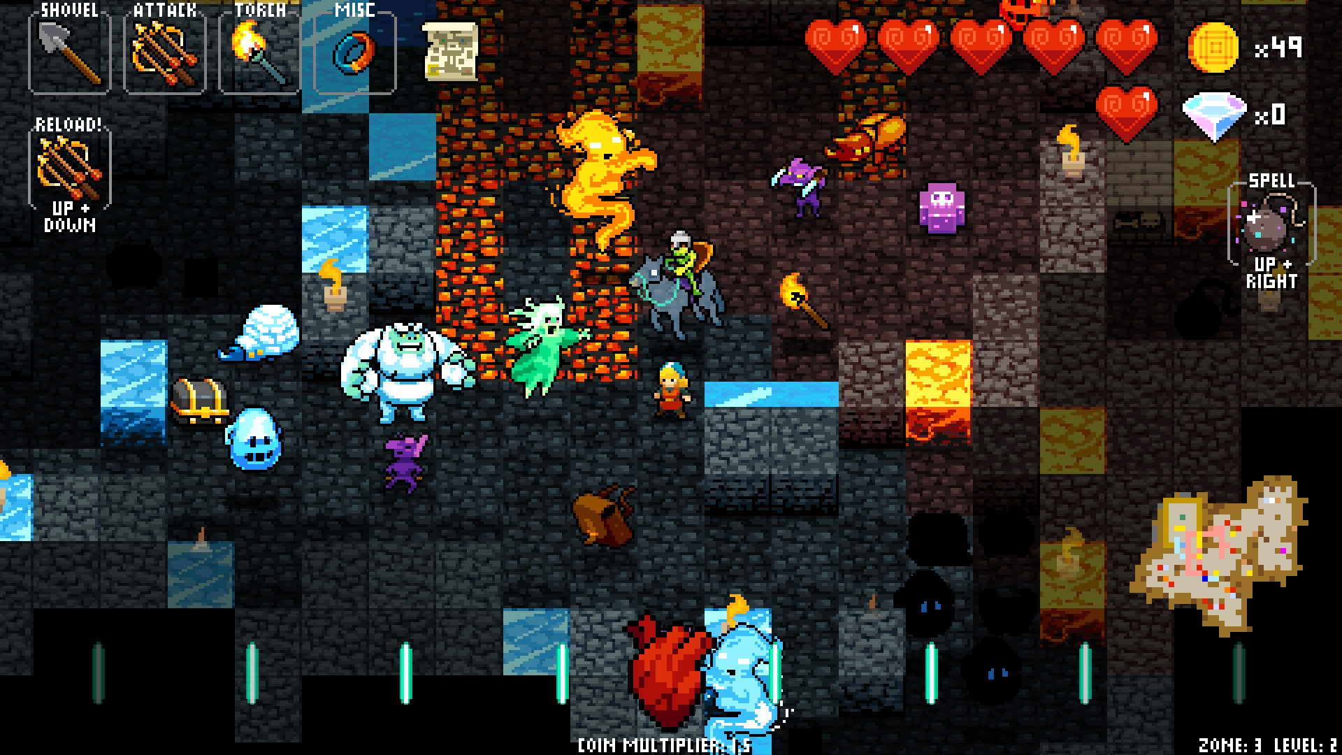 Скриншот из игры Crypt of the Necrodancer под номером 10