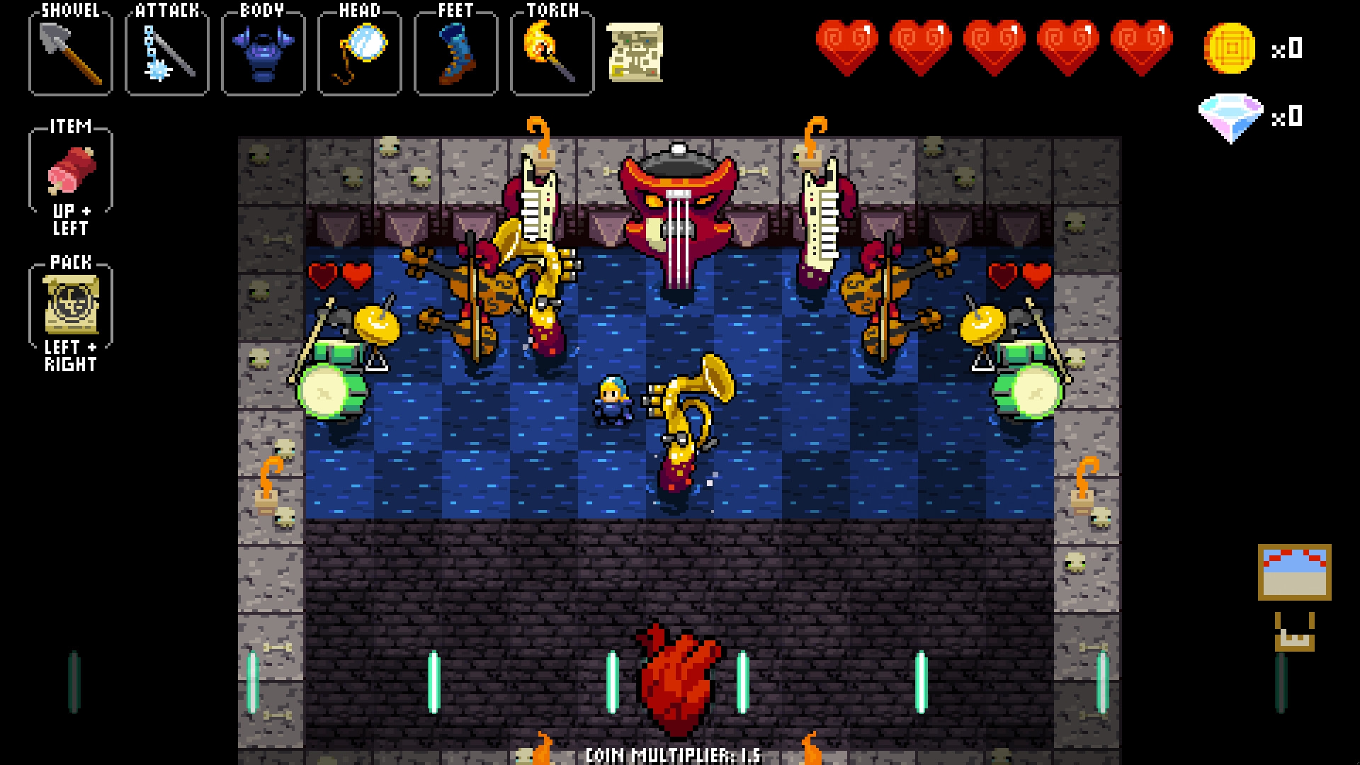 Скриншот из игры Crypt of the Necrodancer под номером 3