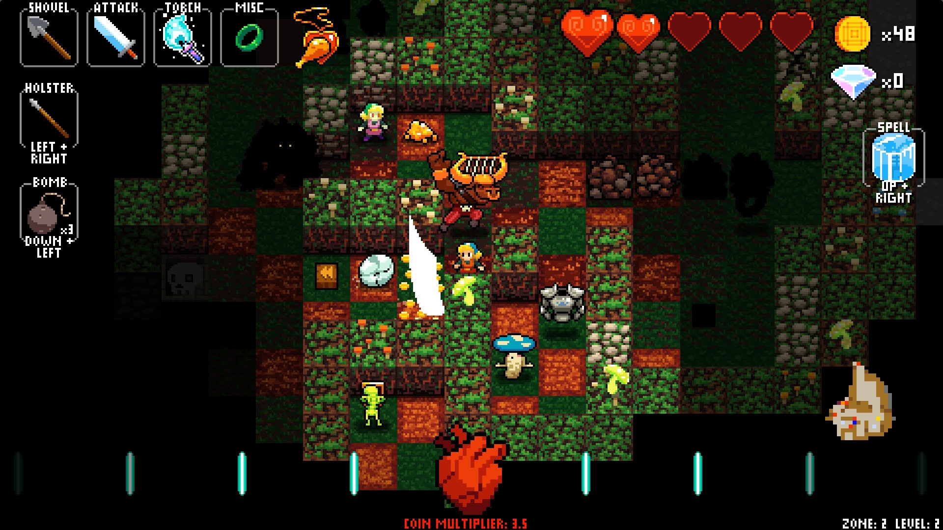 Скриншот из игры Crypt of the Necrodancer под номером 6
