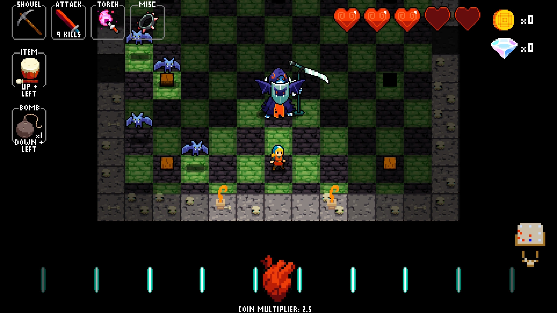 Скриншот из игры Crypt of the Necrodancer под номером 8
