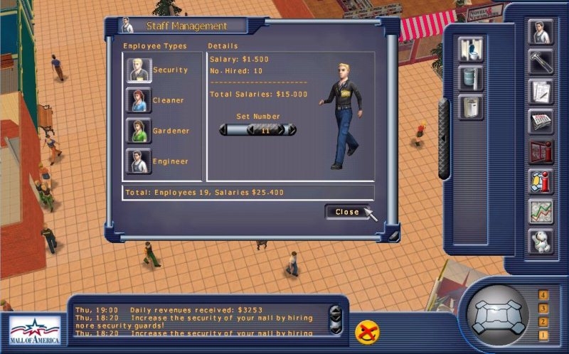 Скриншот из игры Mall of America Tycoon под номером 7