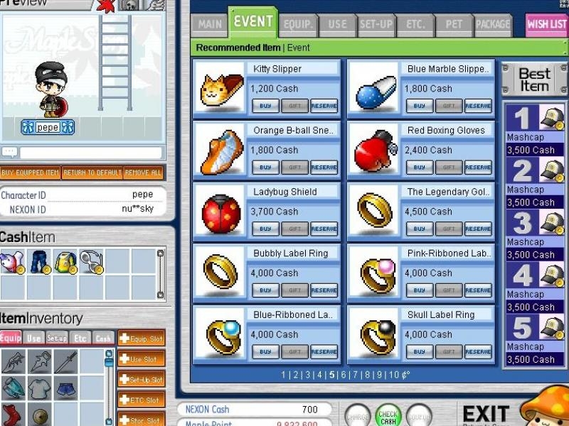 Скриншот из игры MapleStory под номером 20