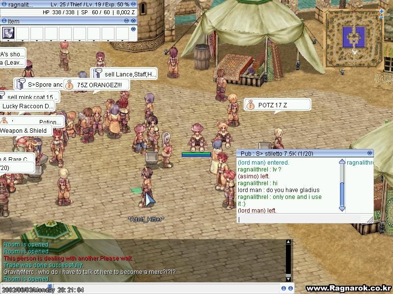 Скриншот из игры Ragnarok Online под номером 6