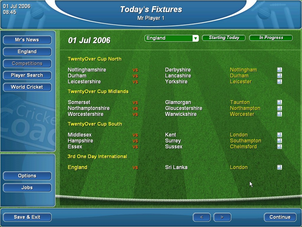 Скриншот из игры Marcus Trescothick