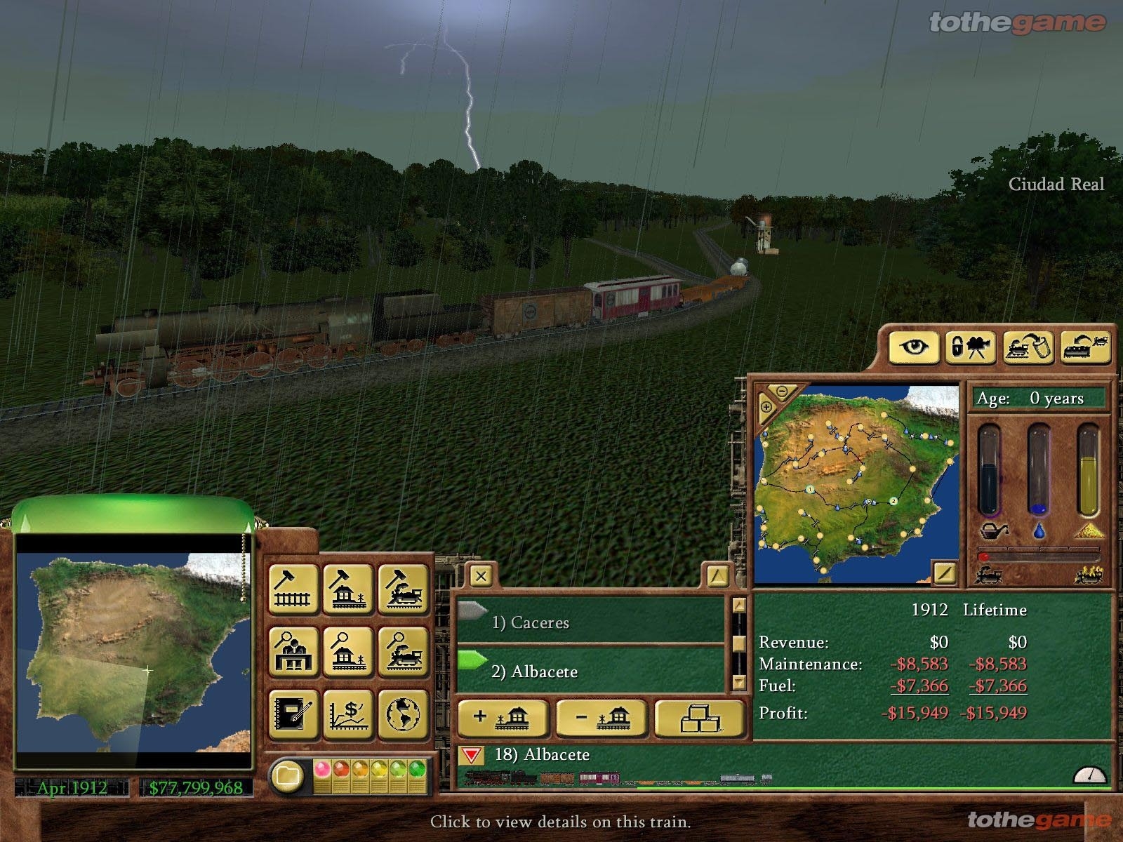 Скриншот из игры Railroad Tycoon 3 под номером 1