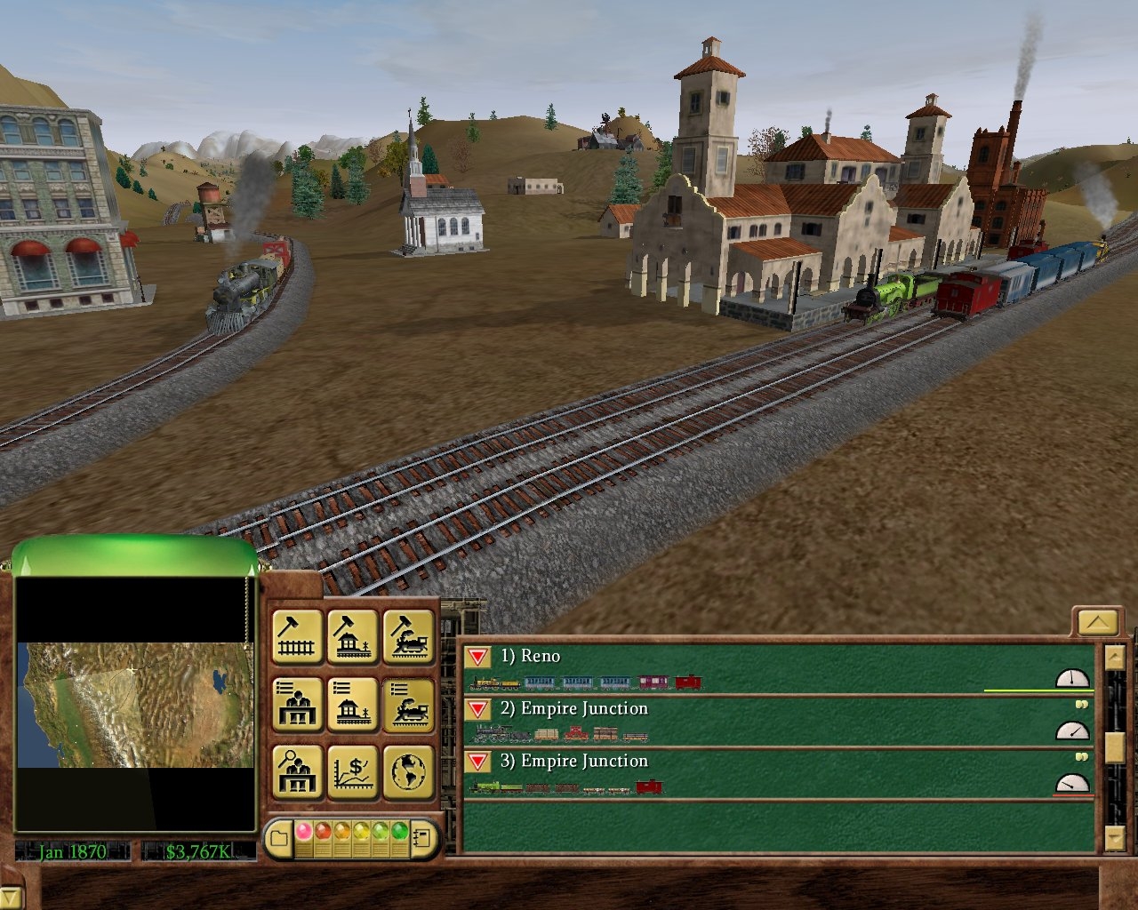 Скриншот из игры Railroad Tycoon 3 под номером 6