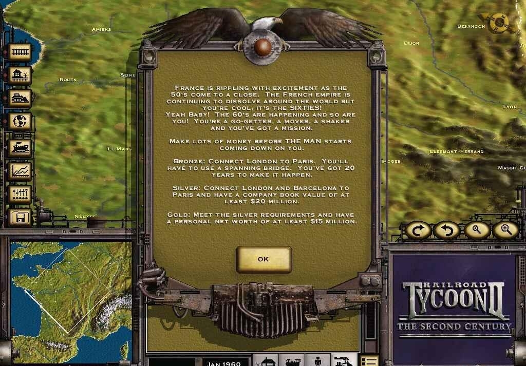 Скриншот из игры Railroad Tycoon 2: The Second Century под номером 11