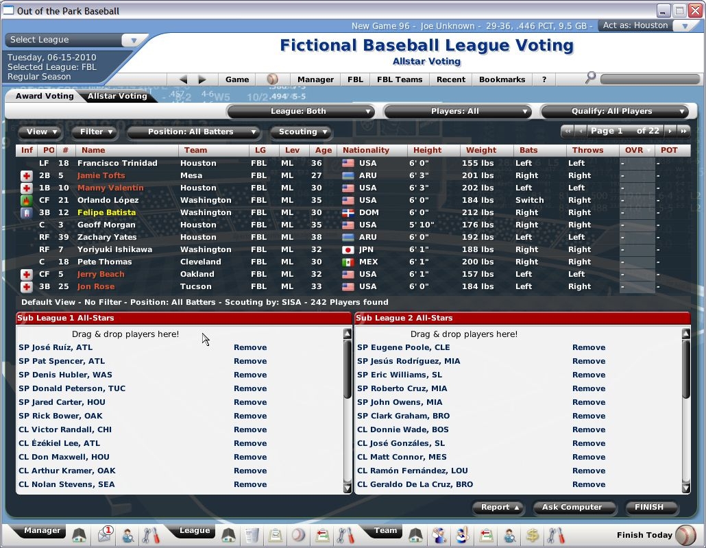 Скриншот из игры Out of the Park Baseball 2007 под номером 10