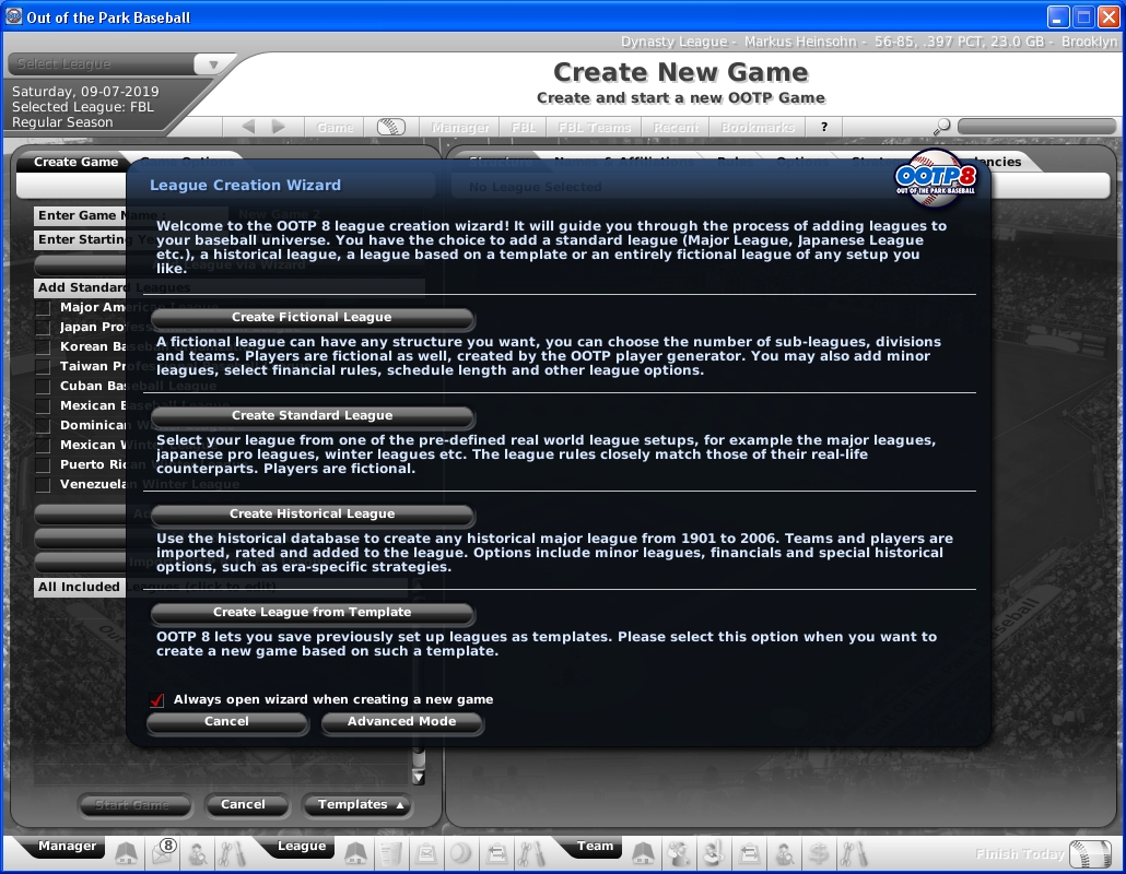 Скриншот из игры Out of the Park Baseball 2007 под номером 13