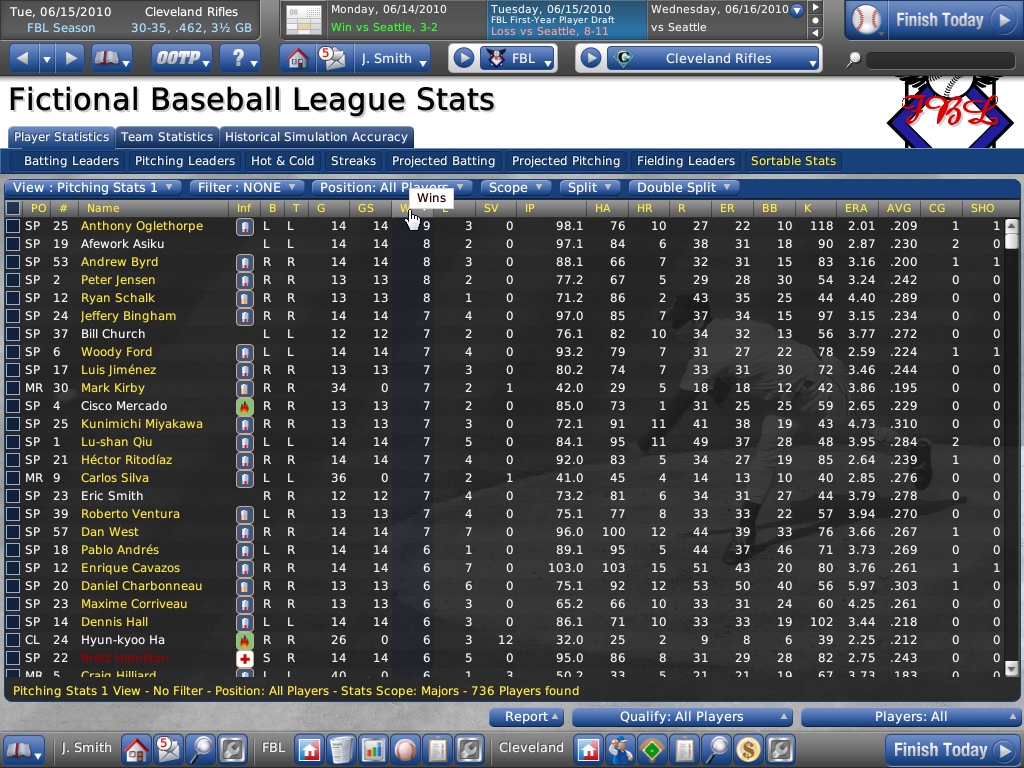Скриншот из игры Out of the Park Baseball 11 под номером 25