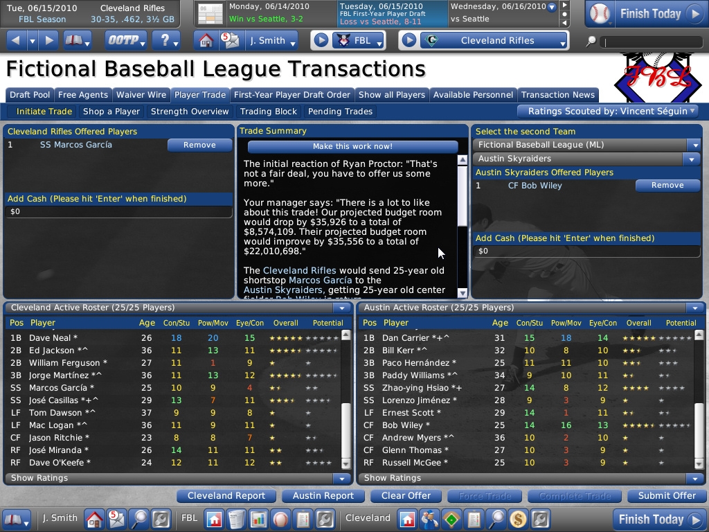 Скриншот из игры Out of the Park Baseball 11 под номером 26