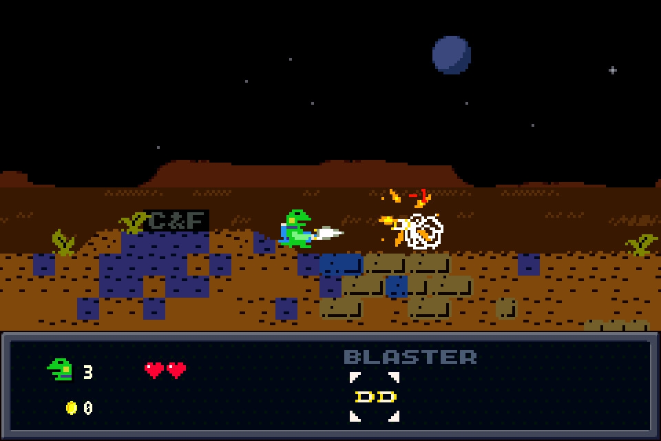 Скриншот из игры Kero Blaster под номером 2