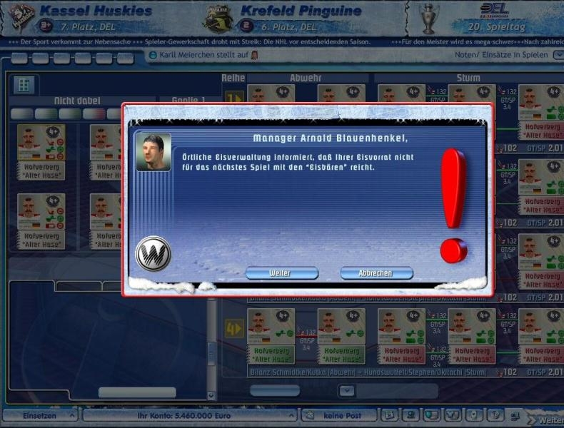 Скриншот из игры Ice Hockey Club Manager 2005 под номером 28