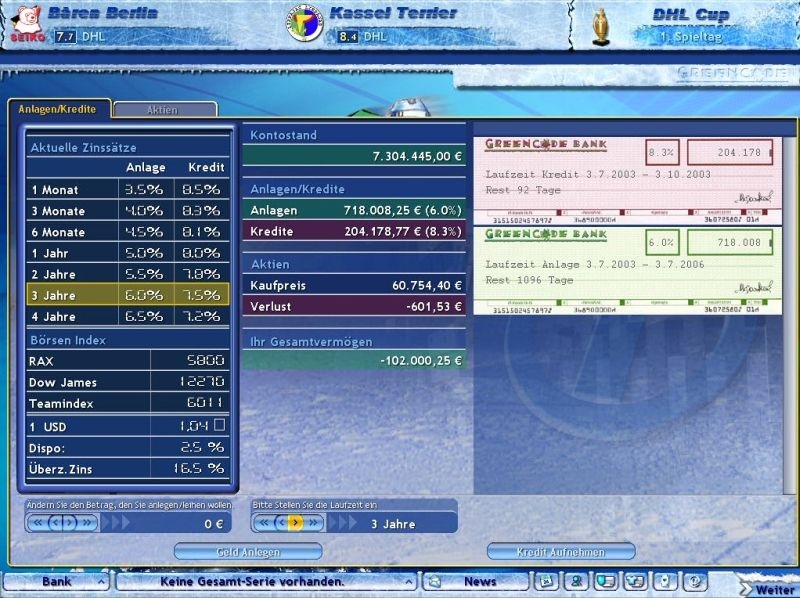Скриншот из игры Ice Hockey Club Manager 2005 под номером 3