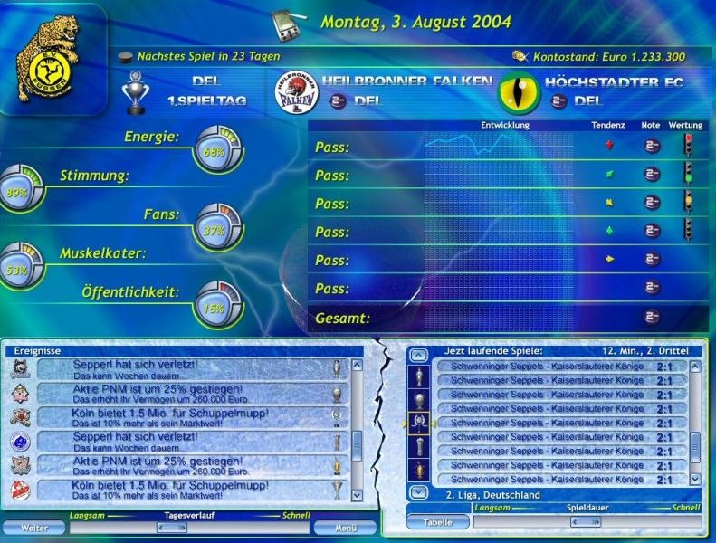 Скриншот из игры Ice Hockey Club Manager 2005 под номером 30