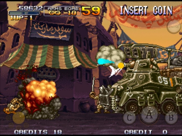 Скриншот из игры Metal Slug X под номером 2