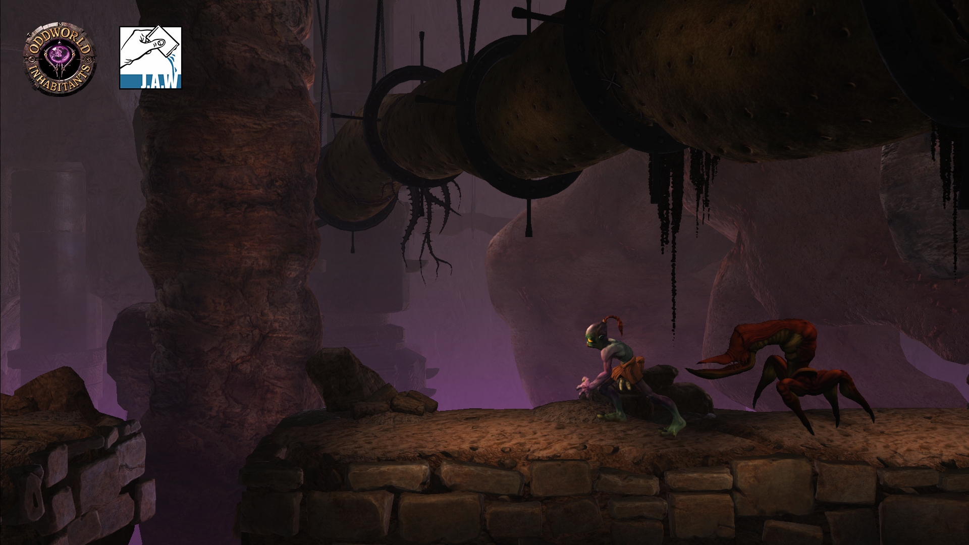 Скриншот из игры Oddworld: New 