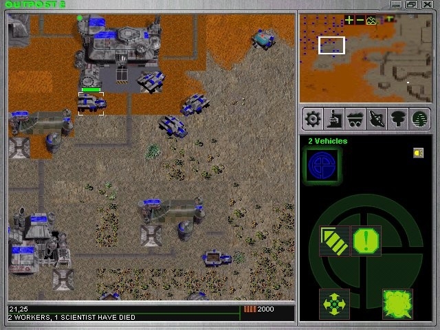 Скриншот из игры Outpost 2: Divided Destiny под номером 1