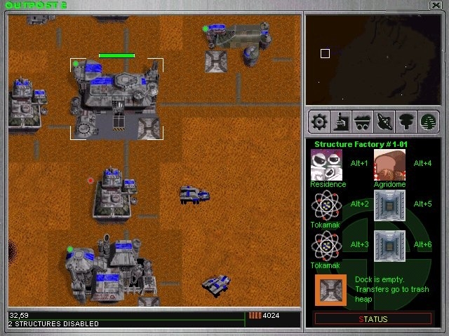 Скриншот из игры Outpost 2: Divided Destiny под номером 3