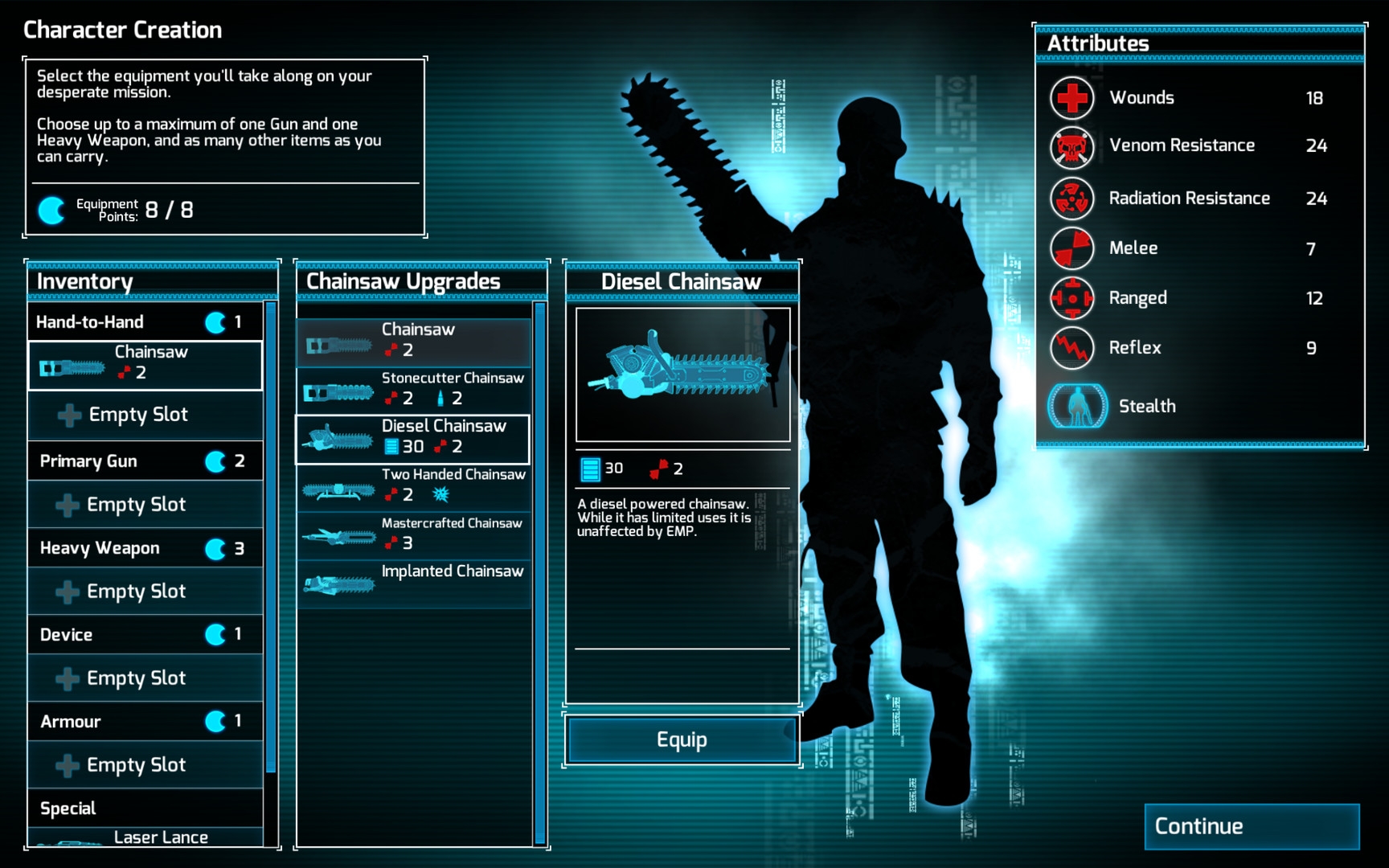 Скриншот из игры Chainsaw Warrior: Lords of the Night под номером 6
