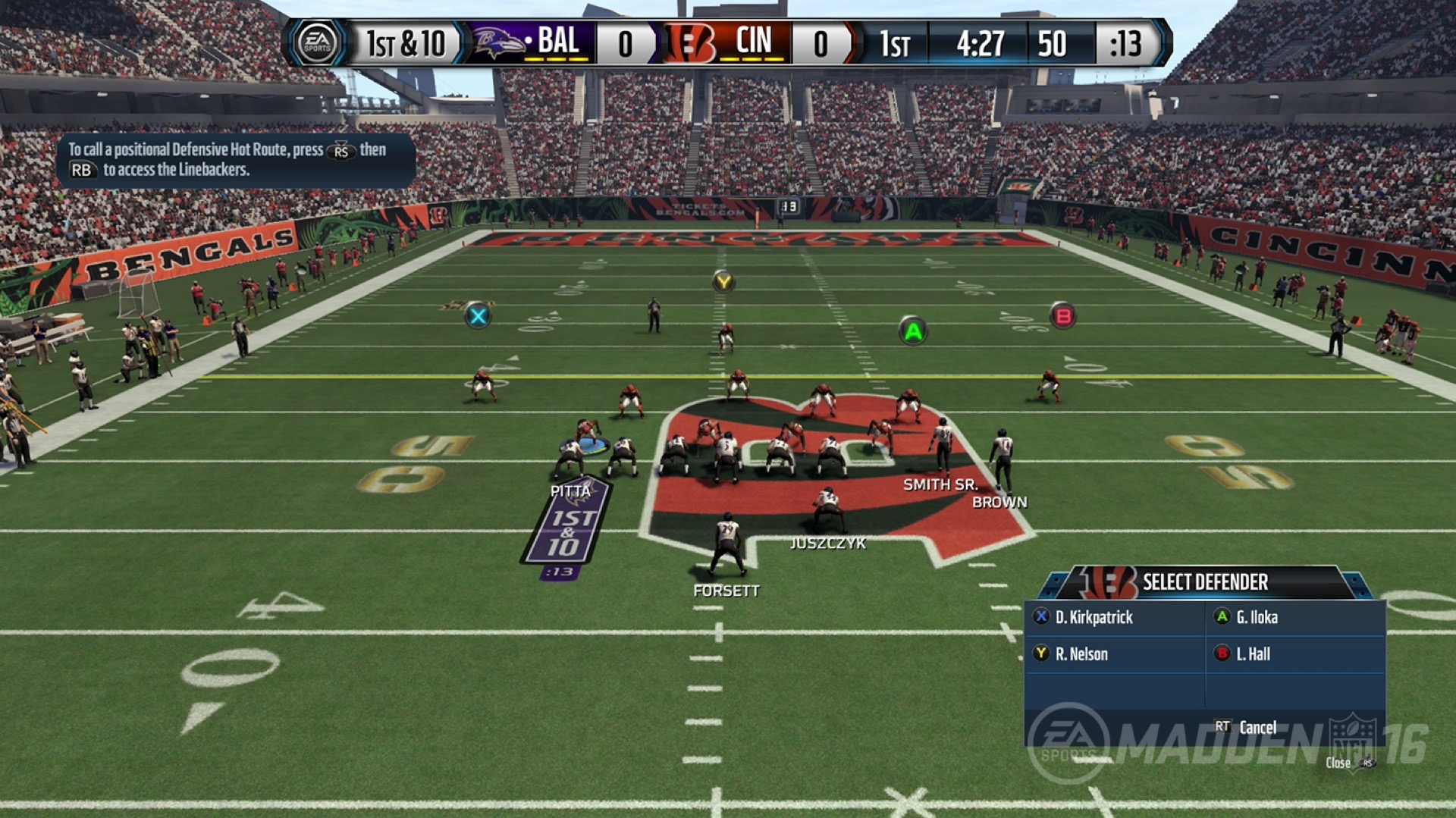 Скриншот из игры Madden NFL 16 под номером 13